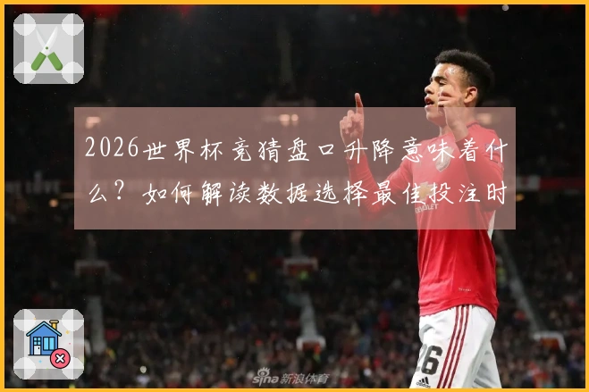 2026世界杯竞猜盘口升降意味着什么？如何解读数据选择最佳投注时机