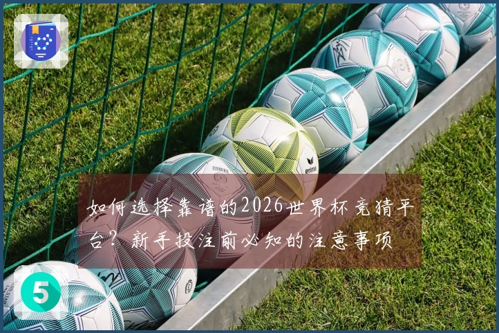 如何选择靠谱的2026世界杯竞猜平台？新手投注前必知的注意事项