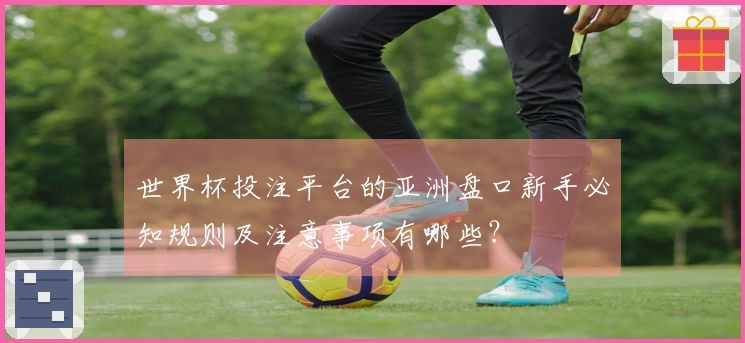 世界杯投注平台的亚洲盘口新手必知规则及注意事项有哪些？